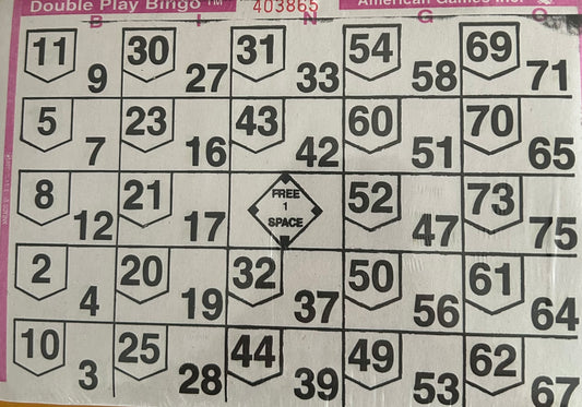 Purple 1 on Double Play Loose 500 Cards