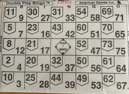 White 1 on Double Play Loose 500 Cards