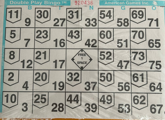 Aqua 1 on Double Play Loose 500 Cards
