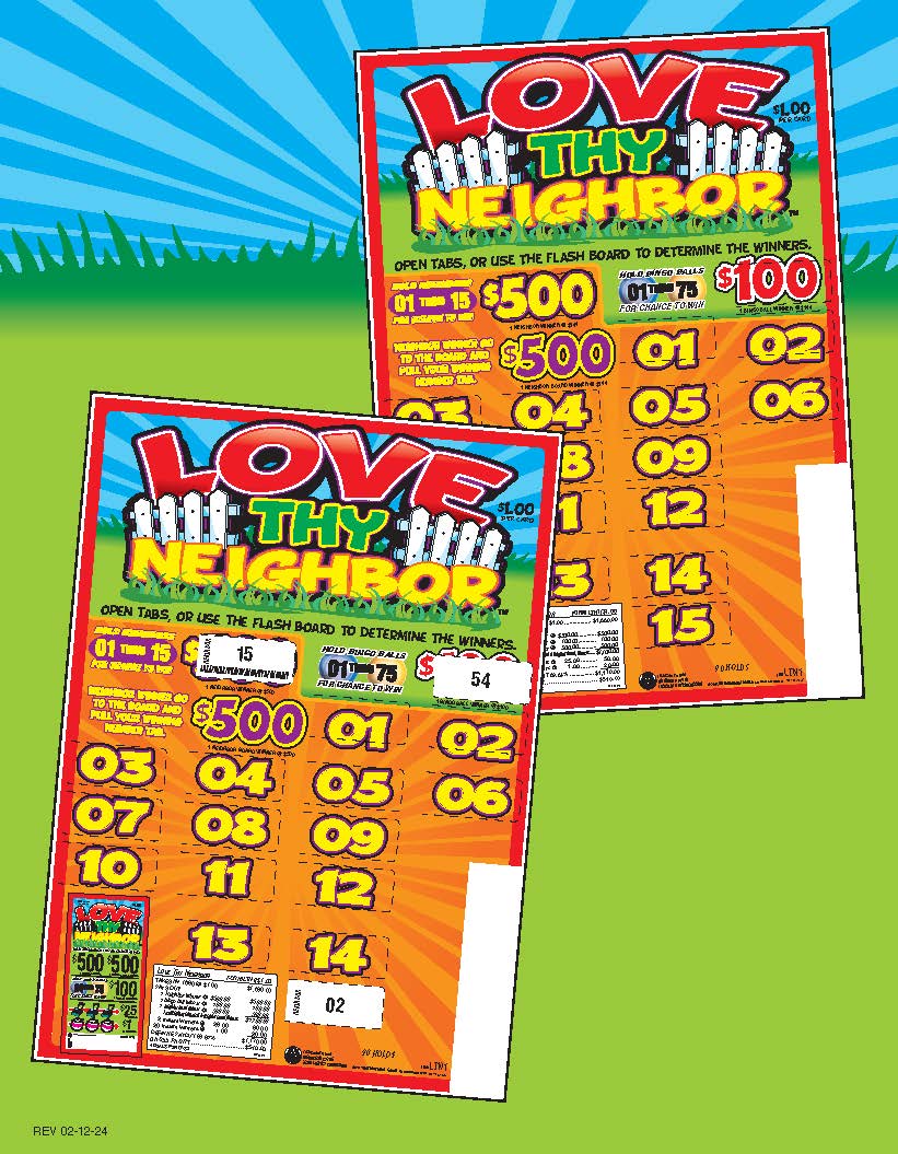 Love Thy Neighbor 1680ct Seal Game Pull Tabs