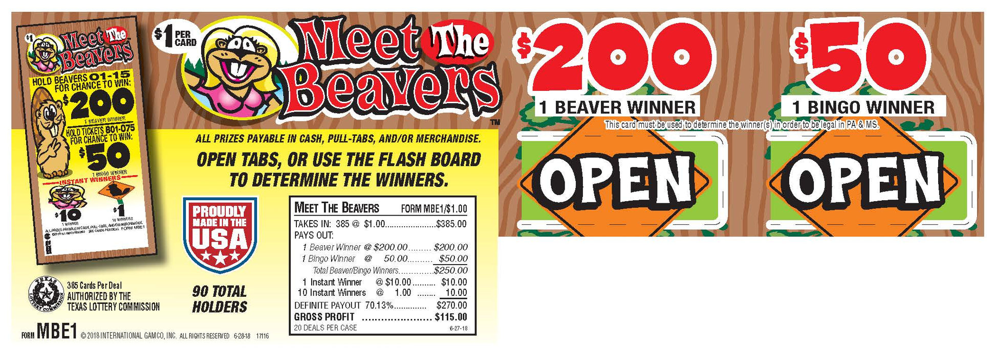 meet the beavers pull tab