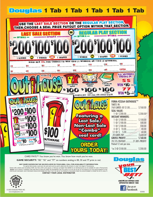 Outhouse 768ct Seal Game Pull Tabs