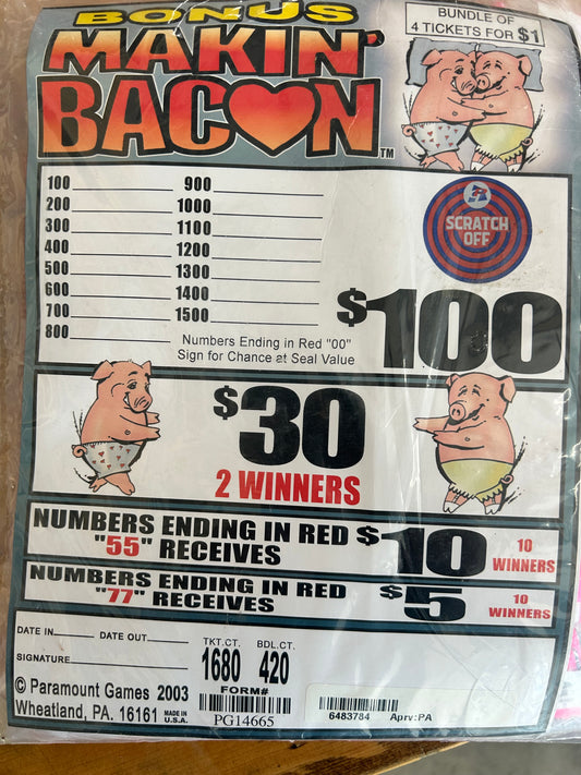 bonus makin bacon pull tabs