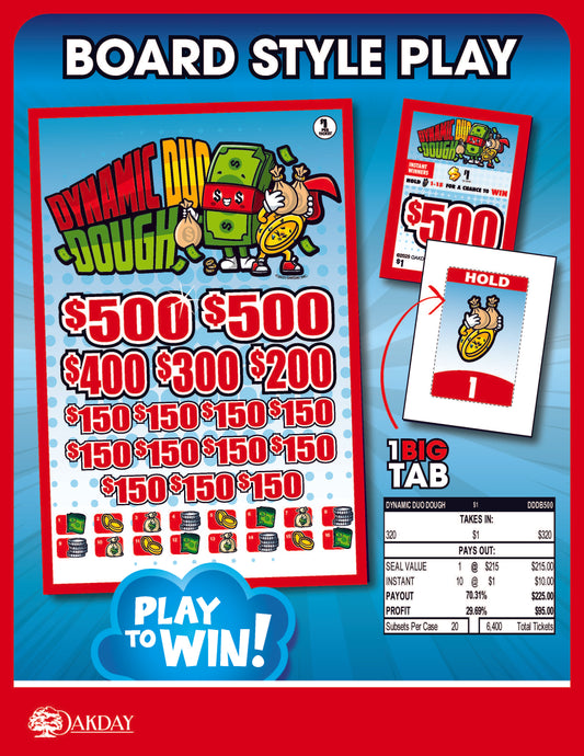 Dynamic Duo Dough 320ct Subset Bonus Board Pull Tabs