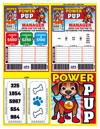 Power Pup 980ct Seal Game Pull Tabs