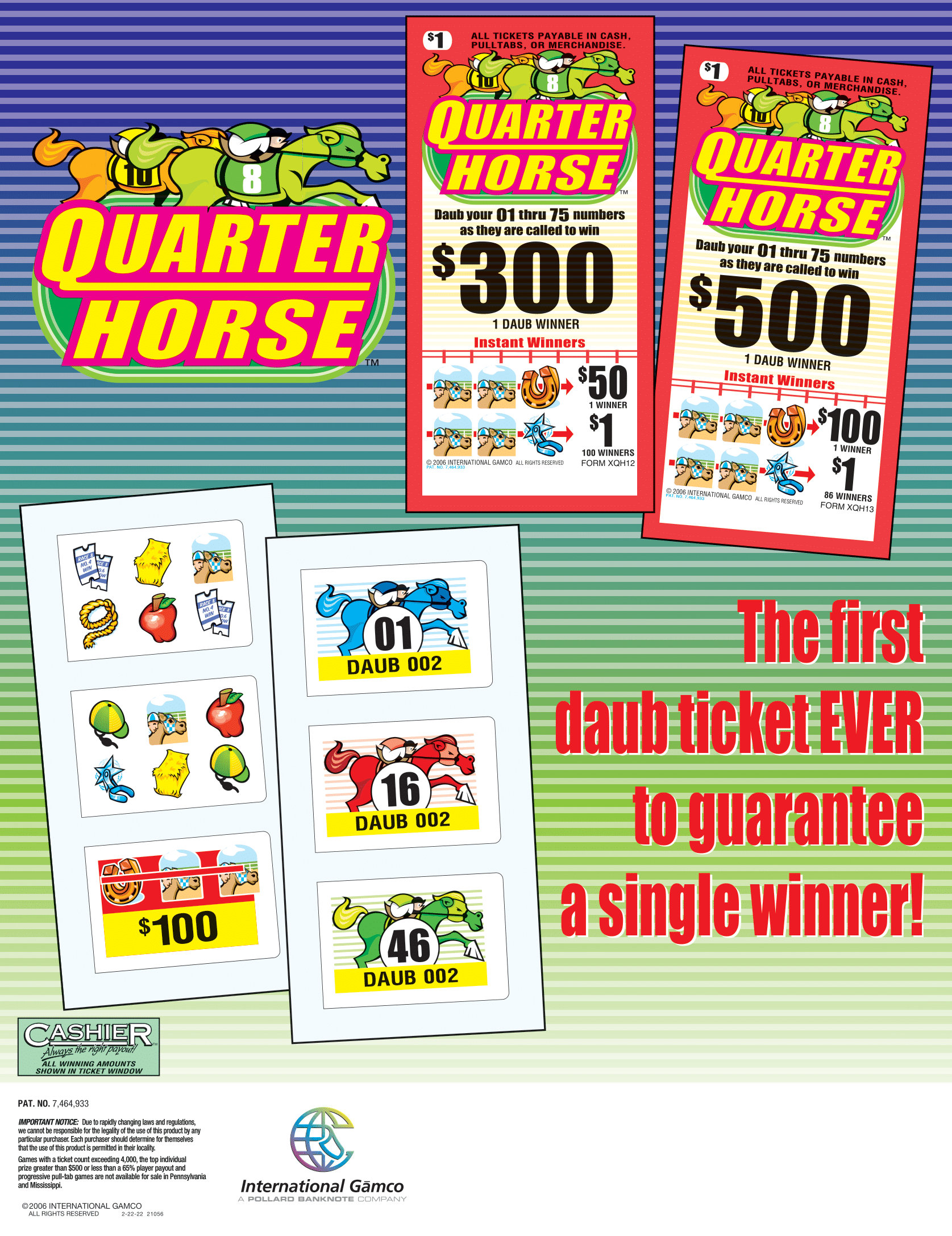 quarter horse daub tabs