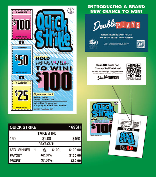 Quick Strike 160ct Seal Game Pull Tabs