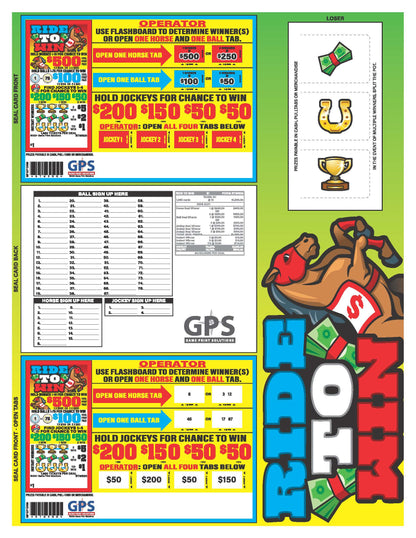 Ride to Win 1680ct Seal Game Pull Tabs