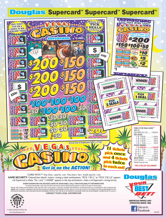 vegas casino pull tab