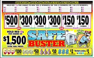 Safe Buster 2700ct Seal Game Pull Tabs