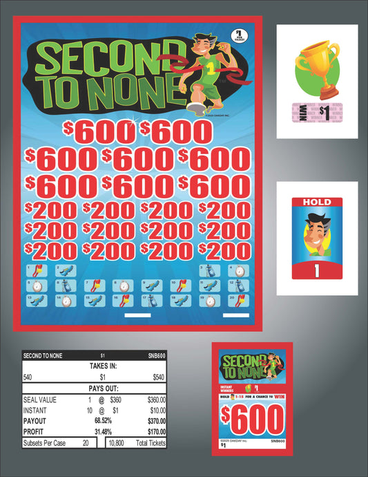 Second To None 540ct Subset Bonus Board Pull Tabs