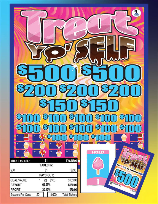 Treat Yo Self 230ct Subset Bonus Board Pull Tabs