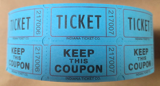 blue raffle tickets