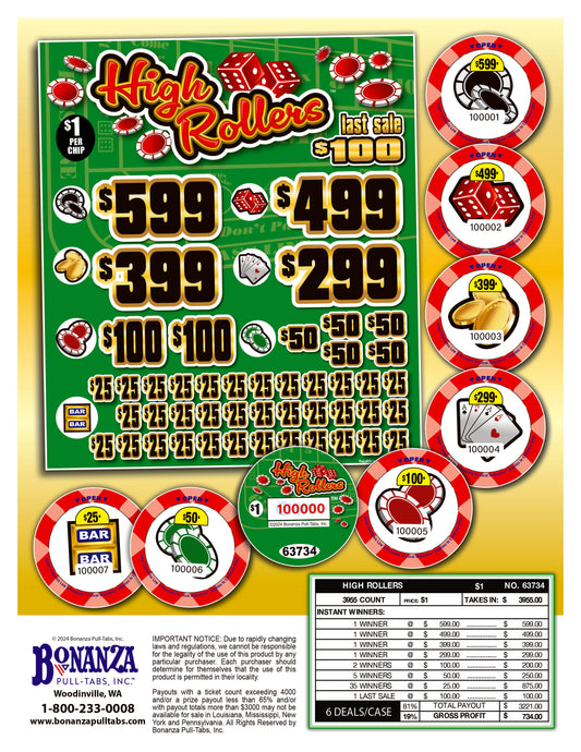 high rollers pull tab