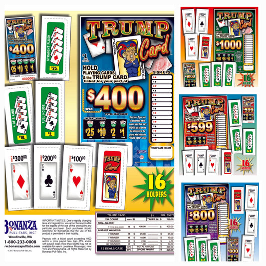 Trump Card Bundle Seal Game Pull Tabs