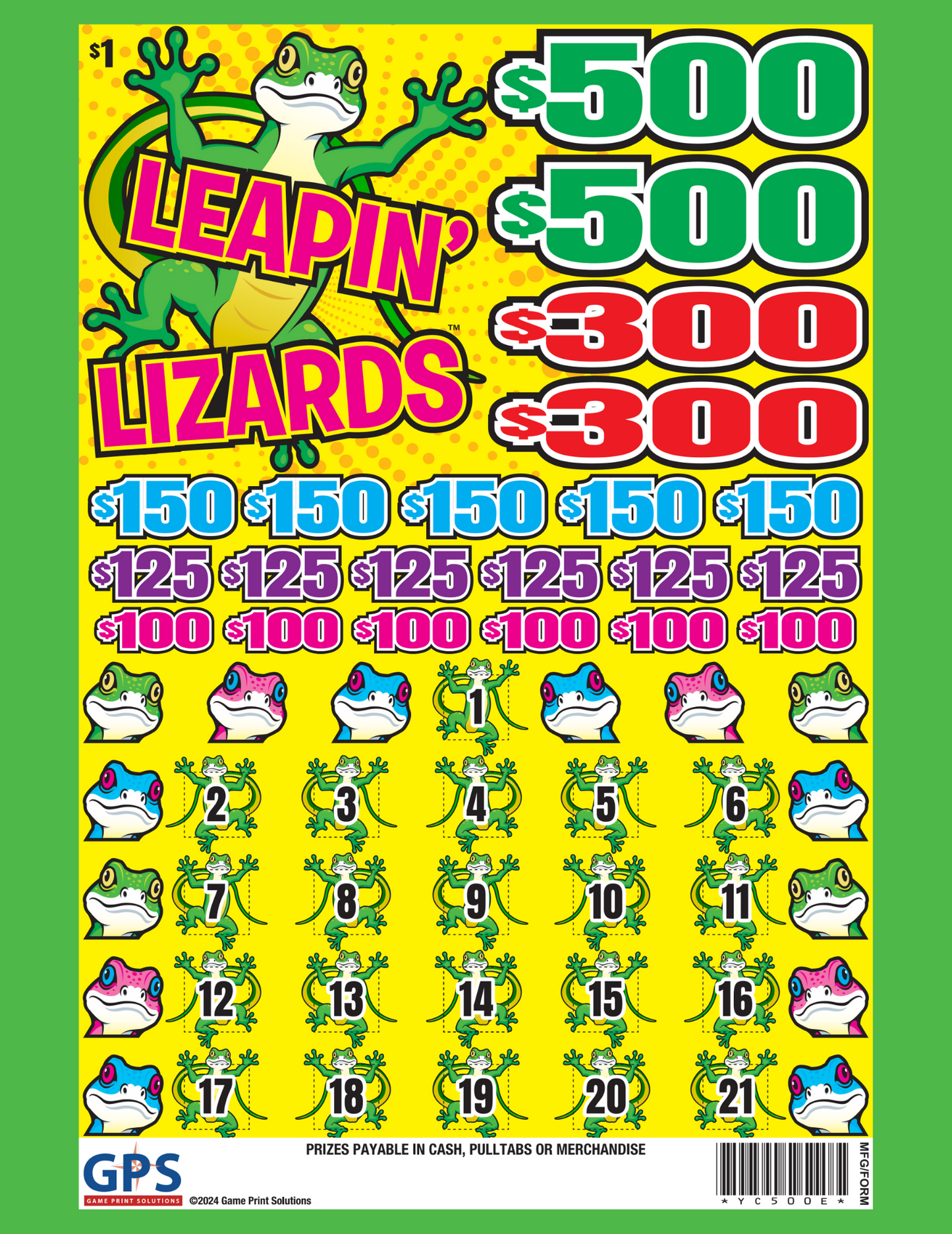 leapin lizards pull tabs