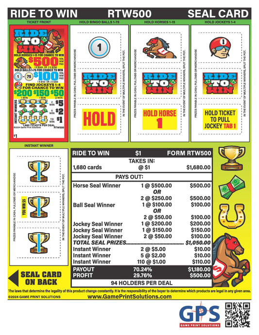 ride to win pull tab