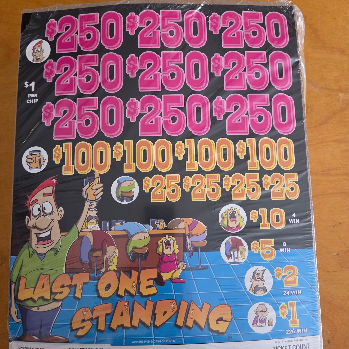 Last One Standing 3955ct Chip Pull Tabs