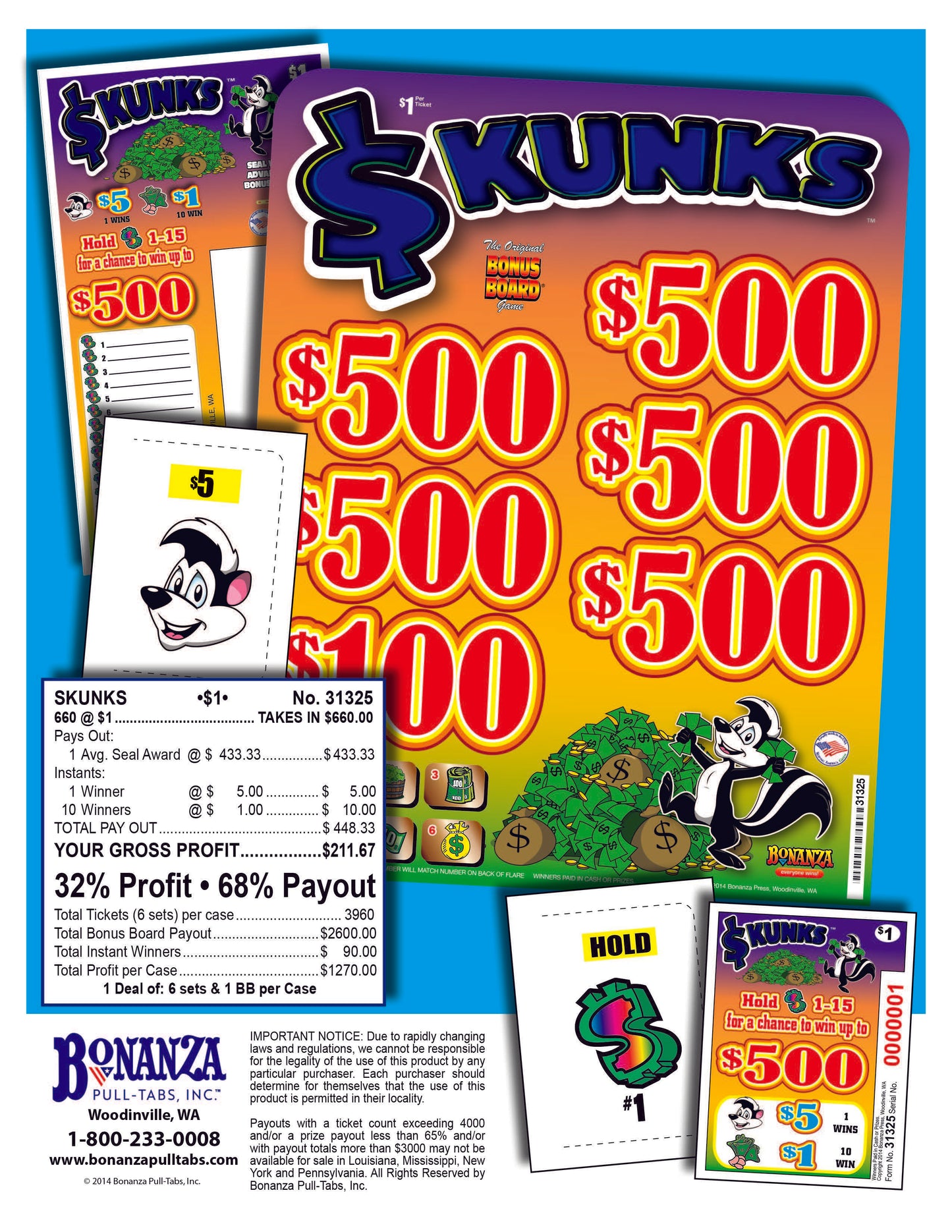skunks pull tab