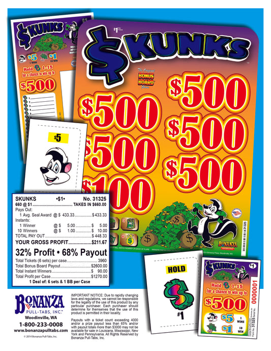 skunks pull tab