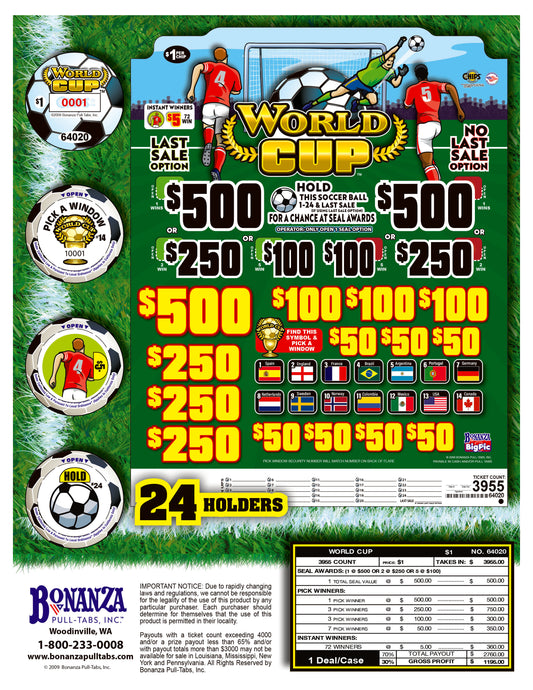 world cup pull tab