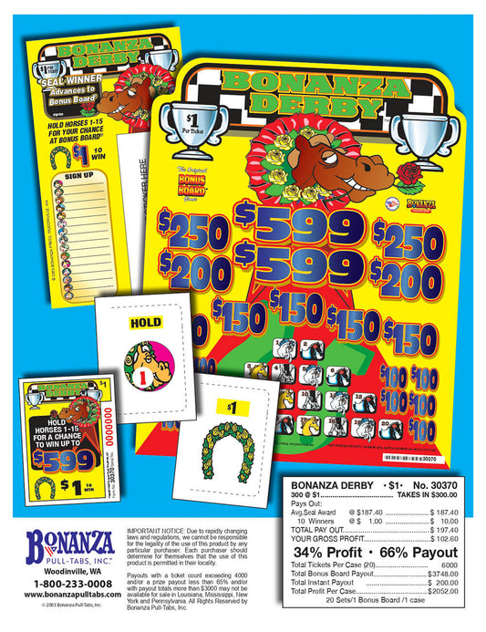 Bonanza Derby Pull Tabs