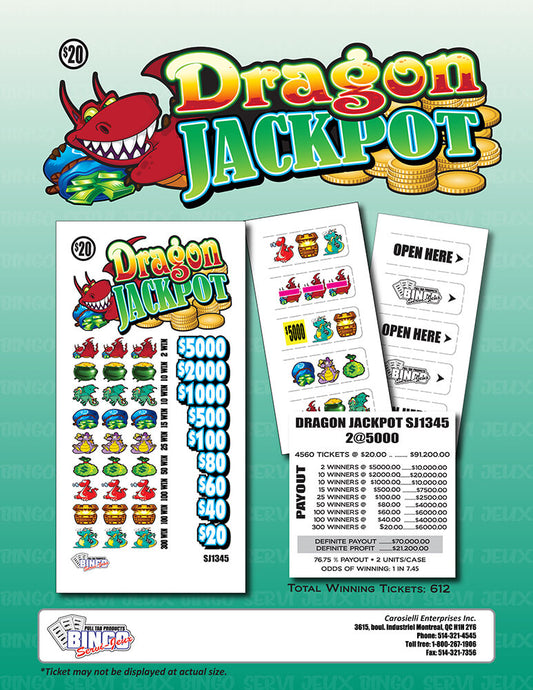 Dragon Jackpot Pull Tabs
